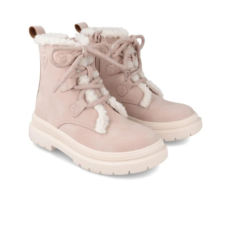 Garvalin Garvalin Δερμάτινα Παιδικά Μποτάκια για Κορίτσια με Φερμουάρ Ροζ Μποτάκι Κορίτσι / Boots Girl 231560-C-02