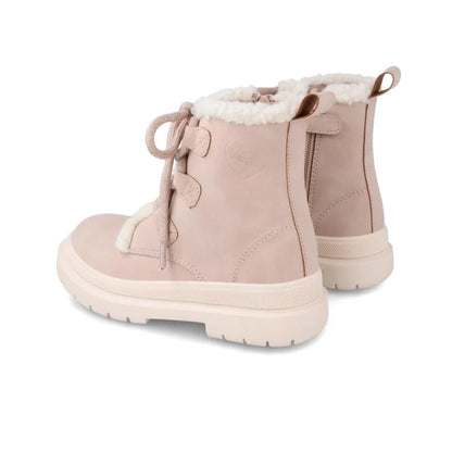 Garvalin Girls Leather Zip Up Boots Pink