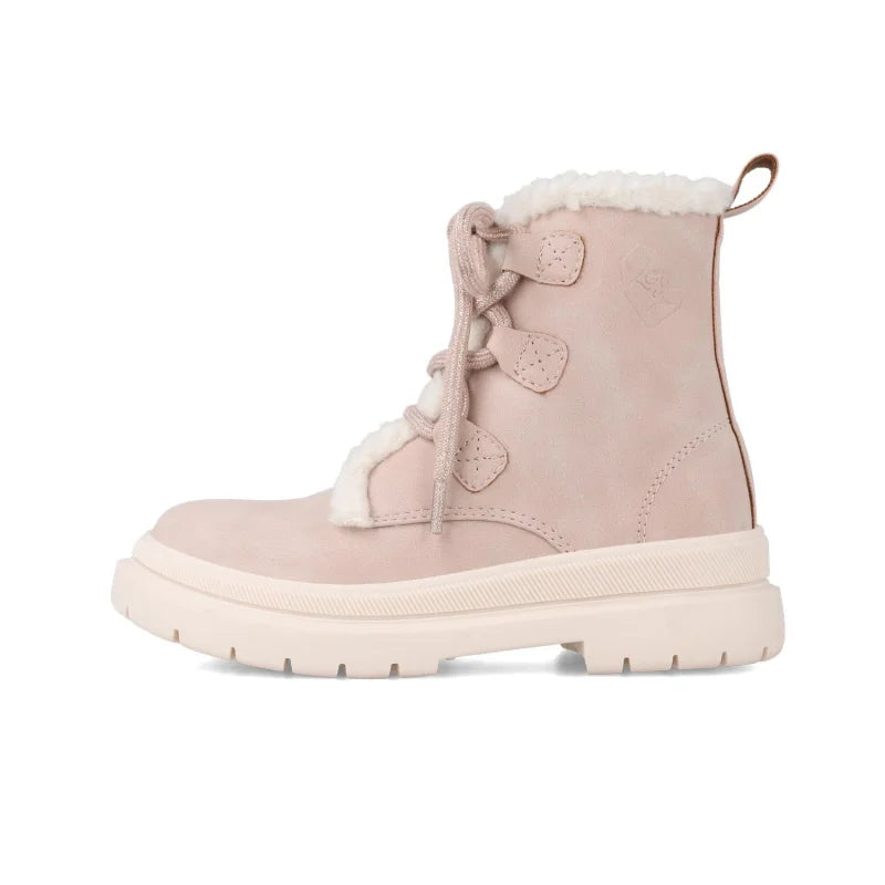 Garvalin Garvalin Δερμάτινα Παιδικά Μποτάκια για Κορίτσια με Φερμουάρ Ροζ Μποτάκι Κορίτσι / Boots Girl 231560-C-05
