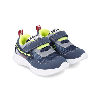 Garvalin Children's Anatomical Sneakers with Lights for Boys Blue