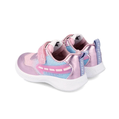 Garvalin Children's Anatomical Sneakers with Lights for Girls Pink