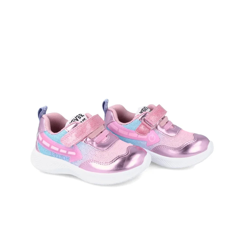 Garvalin Παιδικά Sneakers με Φωτάκια Ανατομικά για Κορίτσια Ροζ
