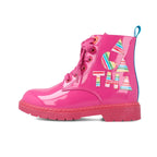 Αgatha Ruiz De La Prada Agatha Ruiz De La Prada Παιδικά Αρβυλάκια από Λουστρίνι με Φερμουάρ Φούξια Μποτάκι Κορίτσι / Boots Girl 231960-B-05