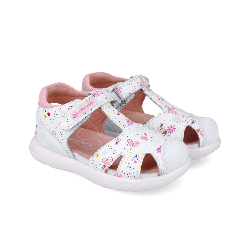 Biomecanics Biomecanics Ανατομικά Παιδικά Παπουτσοπέδιλα για Κορίτσια Λευκά Πέδιλο Κορίτσι / Sandals Girl 252230-B050-02