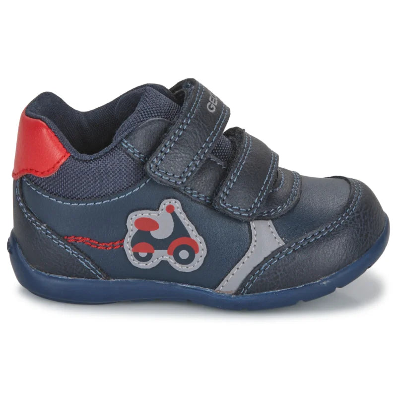 Geox Geox Παιδικά Sneakers με Σκρατς Navy Μπλε Μποτάκι Αγόρι / Boots Boys 25585279_1200_B