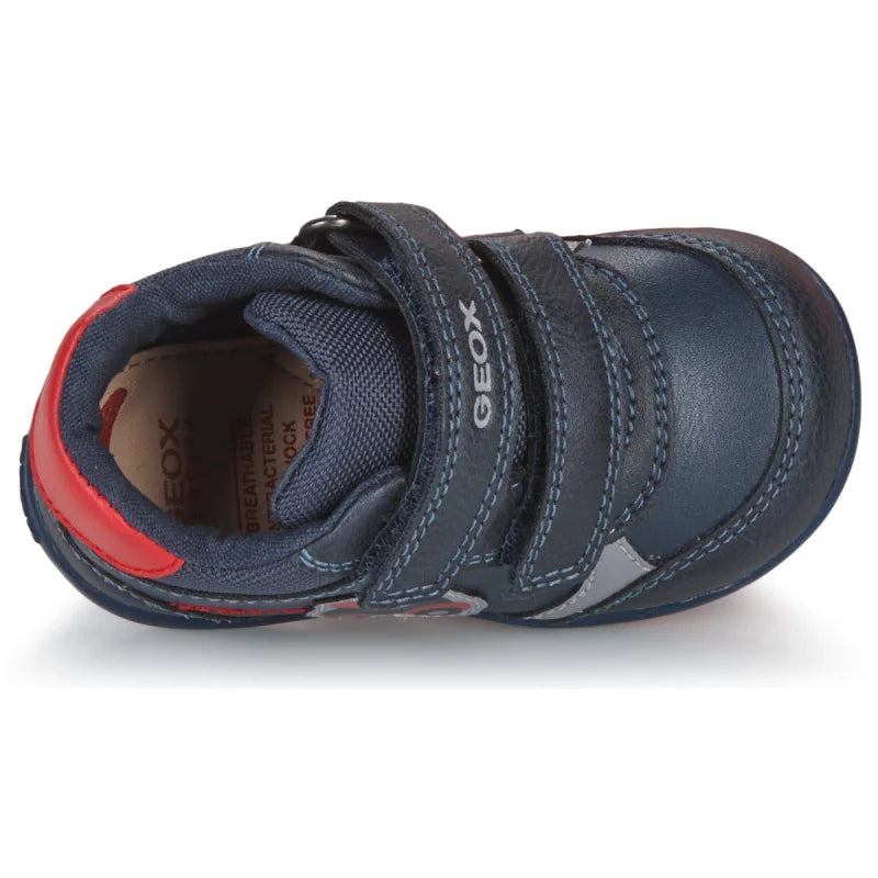 Geox Geox Παιδικά Sneakers με Σκρατς Navy Μπλε Μποτάκι Αγόρι / Boots Boys 25585279_1200_F