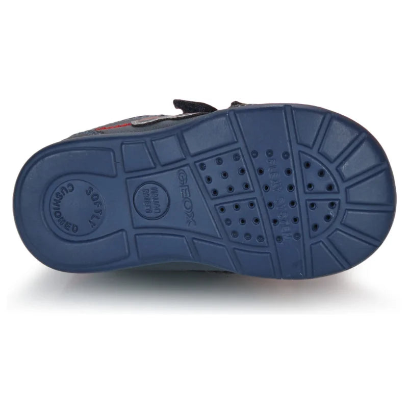 Geox Geox Παιδικά Sneakers με Σκρατς Navy Μπλε Μποτάκι Αγόρι / Boots Boys 25585279_1200_G