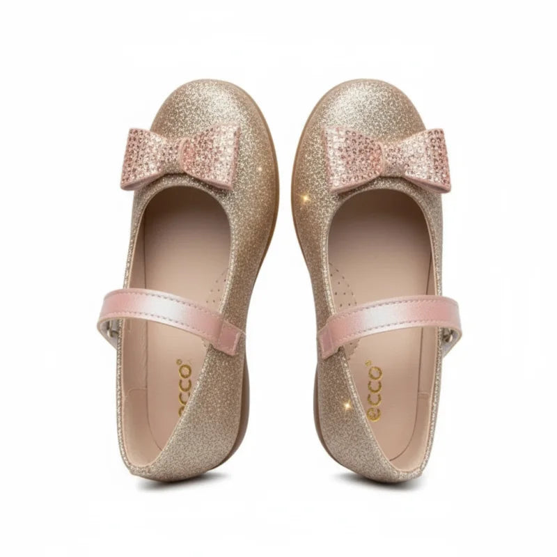 Ricco Ricco Mondo Παιδικές Ανατομικές Μπαλαρίνες με Σκρατς Δερμάτινες Χρυσό Glitter Μπαρέτα/ Ballerina / Flat Shoes Girl 2_eeafb7c7-7820-4927-ab9b-30e0e0275a1e