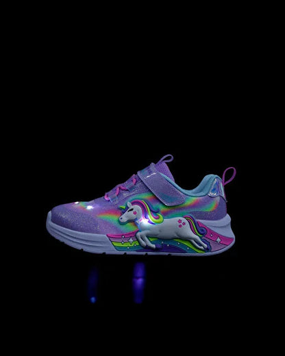 Skechers Unicorn Παιδικά αθλητικά για κορίτσια με φωτάκια Μώβ