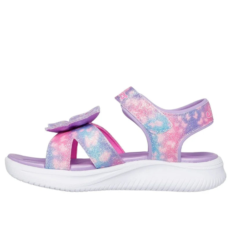 Skechers Skechers Παιδικά Πέδιλα με Φωτάκια και Πεταλούδες Πολύχρωμα 303109L-LVMT Πέδιλο Κορίτσι Φωτάκια / Sandal Girls Lights 303109_LVMT_PROFILE_05