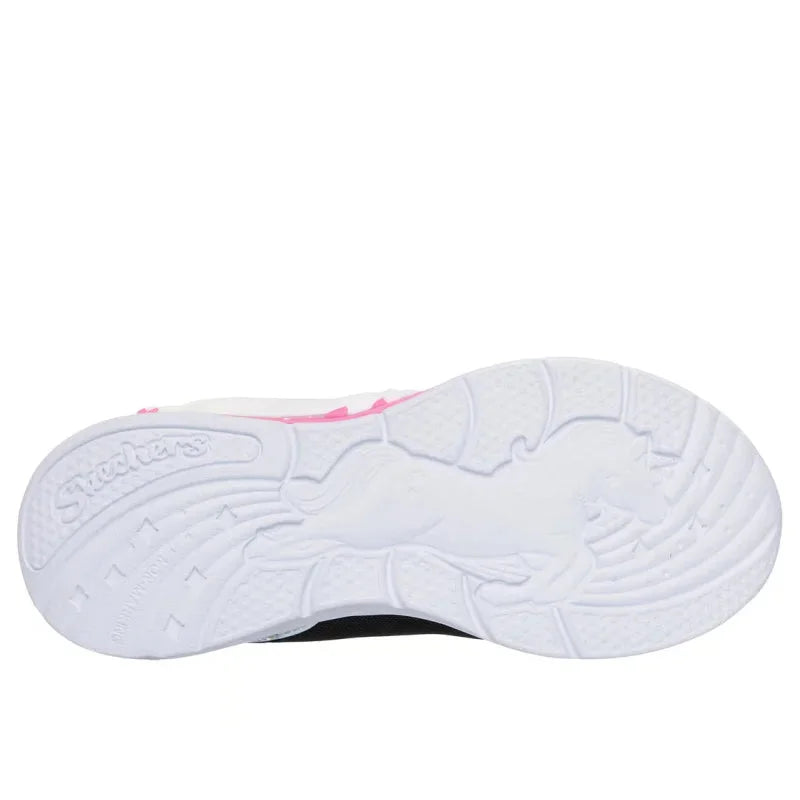 Skechers Skechers Jumpsters Παιδικά Sneakers Μαύρα Παπούτσι Κορίτσι Φωτάκια / Shoes with Lights Girl 303302_BKMT_OUTSOLE