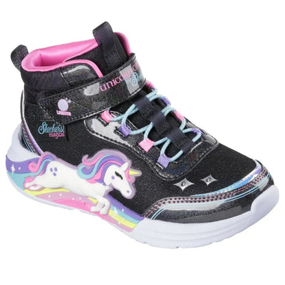 Skechers Skechers Jumpsters Παιδικά Sneakers Μαύρα Παπούτσι Κορίτσι Φωτάκια / Shoes with Lights Girl 303302_BKMT_PROFILE_01