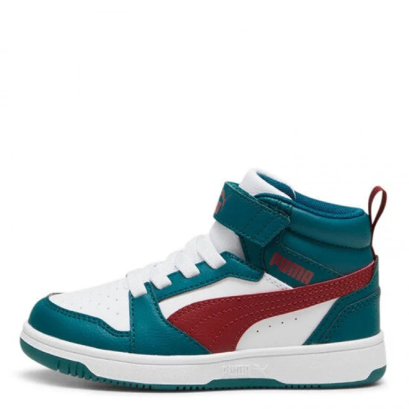 Puma Puma Παιδικά Sneakers High Λευκά Πράσινα Sneaker Αγόρι / Sneaker Boys 393832-181-550x550