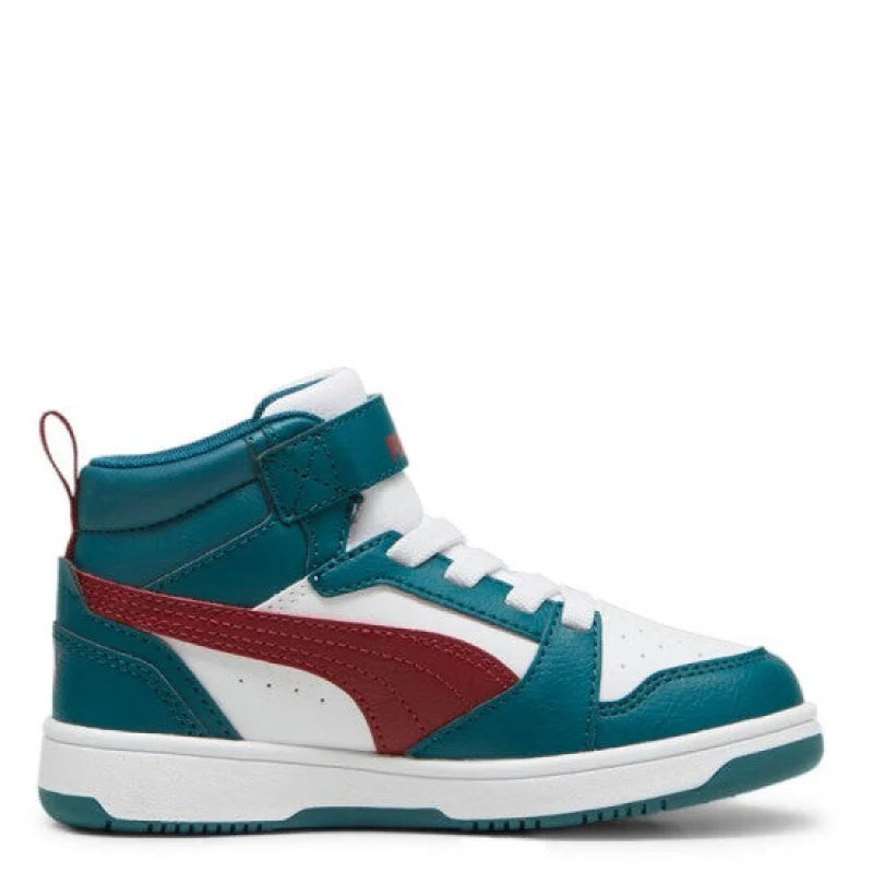 Puma Puma Παιδικά Sneakers High Λευκά Πράσινα Sneaker Αγόρι / Sneaker Boys 393832-183-550x550