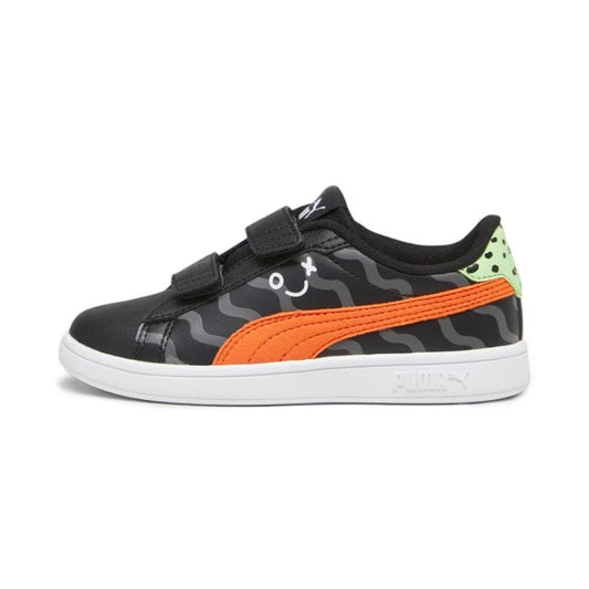 Puma Children's Sneakers High with Scratches Black