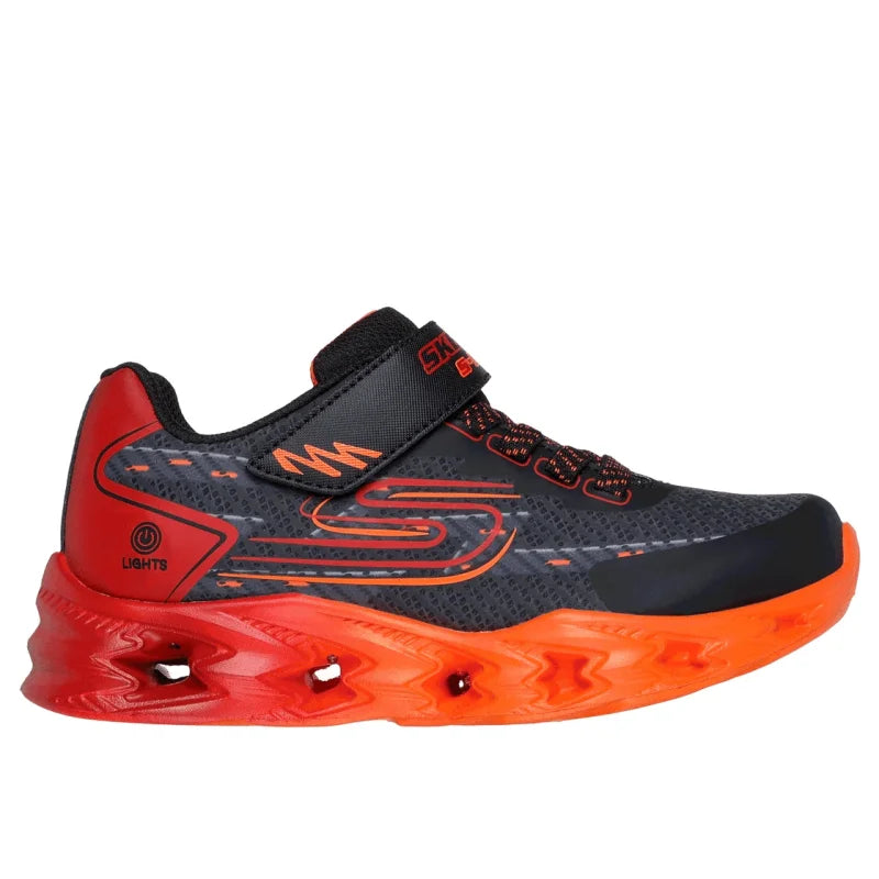 Skechers Skechers Vortex 2.0 Παιδικά Sneakers Μαύρα Παπούτσι Αγόρι Φωτάκια / Shoes with Lights Boy 400604_BKRD
