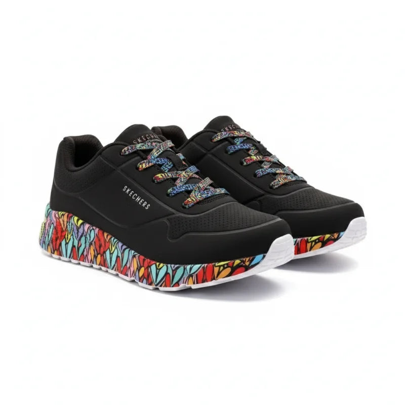 Skechers Skechers Street Uno Lite SUBTLE LOVE Sneakers για κορίτσια 314088L BKMT μαύρα Sneaker Κορίτσι / Sneaker Girl 45-2_ae3cd293-4af4-4605-81ad-3b0546cbd227