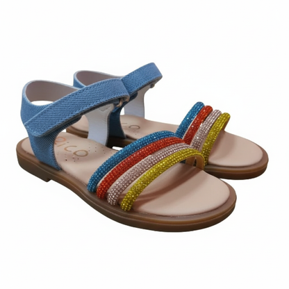 Ricco Ricco Ελληνικά Παιδικά Ανατομικά Πέδιλα για Κορίτσια Τζην Σιελ Πέδιλο Κορίτσι / Sandals Girl 45_0033f071-6f05-4d95-b7ae-7710d3f29a65