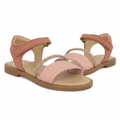 Ricco Ricco Παιδικά Ελληνικά Δερμάτινα Πέδιλα Χειροποίητα Ανατομικά για Κορίτσια Ροζ Πέδιλο Κορίτσι / Sandals Girl 45_01376d26-2bfb-4841-a508-65303a9d48b1