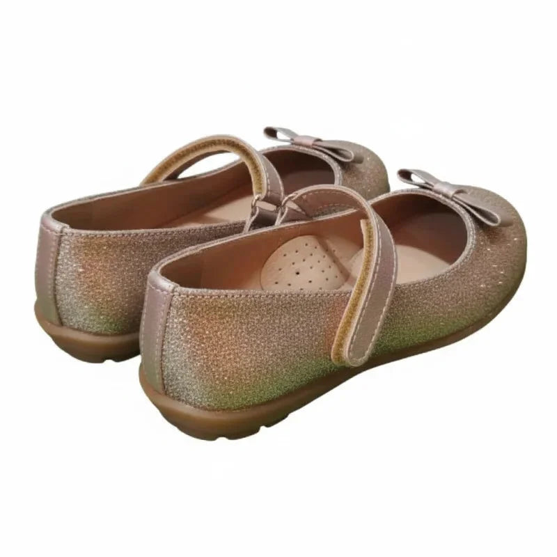 Ricco Ricco Mondo Ανατομικές Παιδικές Μπαλαρίνες με Σκρατς Δερμάτινες Χρυσό Μπαρέτα/ Ballerina / Flat Shoes Girl 45_0cac37b2-a8d4-4712-9c44-0d1895196fe9