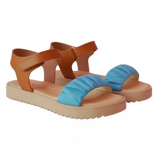 Ricco Ricco Παιδικά Ελληνικά Δερμάτινα Πέδιλα Χειροποίητα Ανατομικά για Κορίτσια Γαλάζιο Πέδιλο Κορίτσι / Sandals Girl 45_1d691a13-cde7-405c-8886-5f25e7305edf