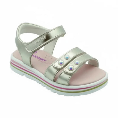 Pablosky Pablosky Παιδικά Δερμάτινα Ανατομικά Πέδιλα για Κορίτσια Σαμπάνιας Πέδιλο Κορίτσι / Sandals Girl 45_2237adfe-a171-4004-b052-c988dfb307c9