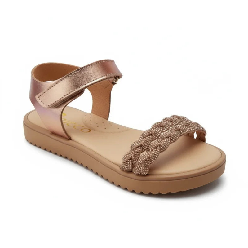 Ricco Ricco Παιδικά Ελληνικά Δερμάτινα Πέδιλα Χειροποίητα Ανατομικά για Κορίτσια Χαλκος Πέδιλο Κορίτσι / Sandals Girl 45_33c3072a-b9b6-4632-a0e3-380f82d08a50