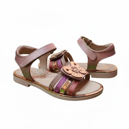 Ricco Παιδικά Ελληνικά Δερμάτινα Πέδιλα Χειροποίητα Ανατομικά για Κορίτσια Ricco Χαλκος Πέδιλο Κορίτσι / Sandals Girl 45_3dc4da70-efc9-434f-9b72-b366db7256f7