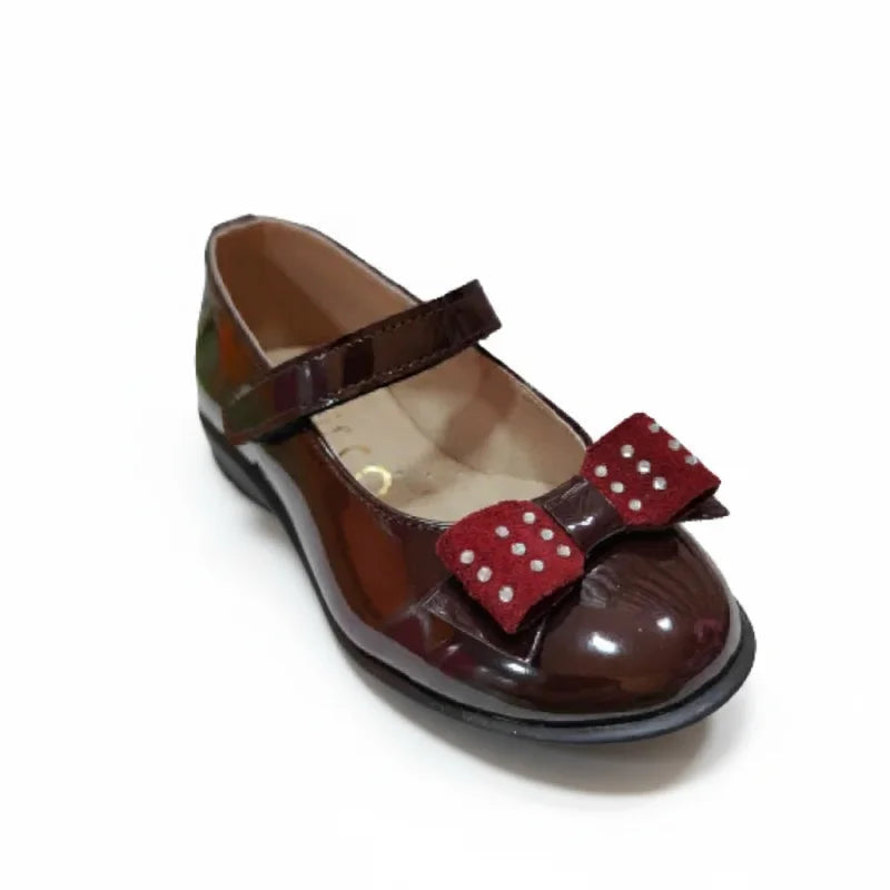 Ricco Ricco Παιδικές Ελληνικές Δερμάτινές Μπαλαρίνες Χειροποίητες Ανατομικές για Κορίτσια Μπορντό Μπαρέτα/ Ballerina / Flat Shoes Girl 45_474fc7f2-a578-40b1-9e93-1120d2277dd5