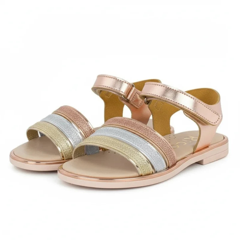Ricco Ricco Παιδικά Δερμάτινα Πέδιλα Χειροποίητα Ανατομικά για Κορίτσια Χαλκος Πέδιλο Κορίτσι / Sandals Girl 45_64cd7dfb-88f1-448a-a964-b1656f325c1a