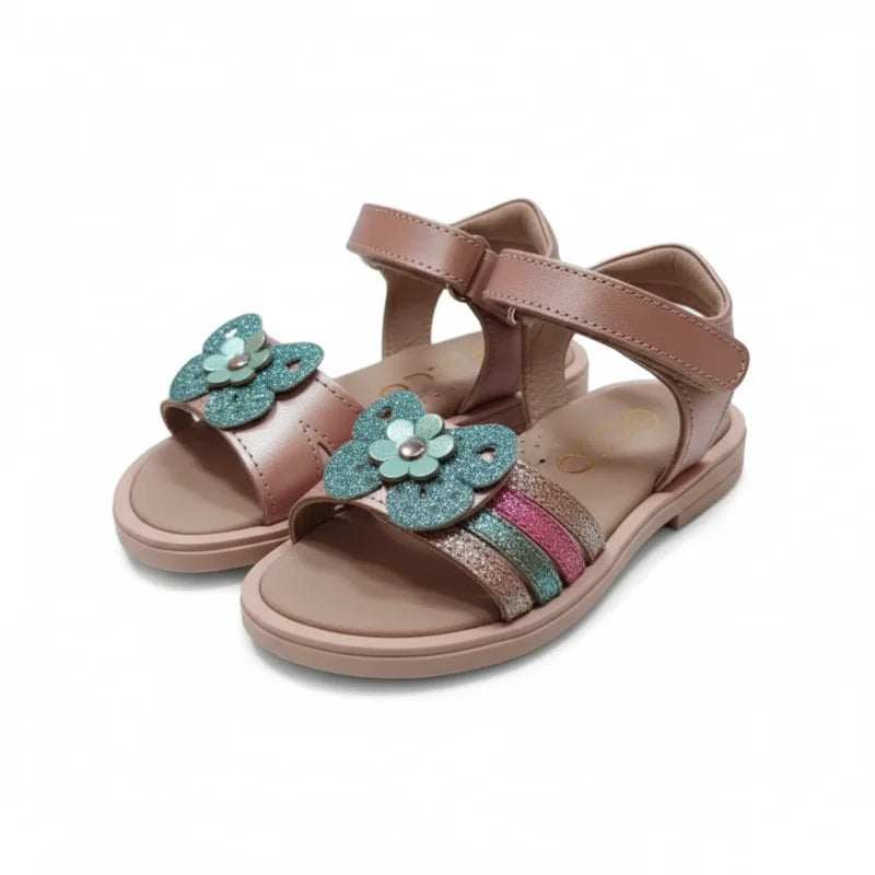 Ricco Ricco Δερμάτινα Ανατομικά Πέδιλα για Κορίτσια Χαλκός Σατινέ Πέδιλο Κορίτσι / Sandals Girl 45_64d51a23-e2f5-4c43-b0c9-44a2c7329f55