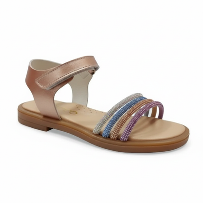 Ricco Ricco Παιδικά Δερμάτινα Πέδιλα Χειροποίητα Ανατομικά για Κορίτσια Χάλκος Πέδιλο Κορίτσι / Sandals Girl 45_67ac9032-82d1-4f0f-84ff-b54f43087175