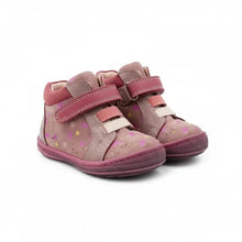 Children's Leather Boots Girl Arties brown pink