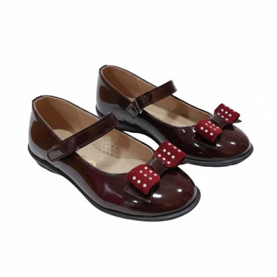 Ricco Ricco Παιδικές Ελληνικές Δερμάτινές Μπαλαρίνες Χειροποίητες Ανατομικές για Κορίτσια Μπορντό Μπαρέτα/ Ballerina / Flat Shoes Girl 45_ab5e1f82-d10d-4df5-be89-12115df895ea