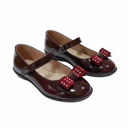 Ricco Ricco Παιδικές Ελληνικές Δερμάτινές Μπαλαρίνες Χειροποίητες Ανατομικές για Κορίτσια Μπορντό Μπαρέτα/ Ballerina / Flat Shoes Girl 45_ab5e1f82-d10d-4df5-be89-12115df895ea