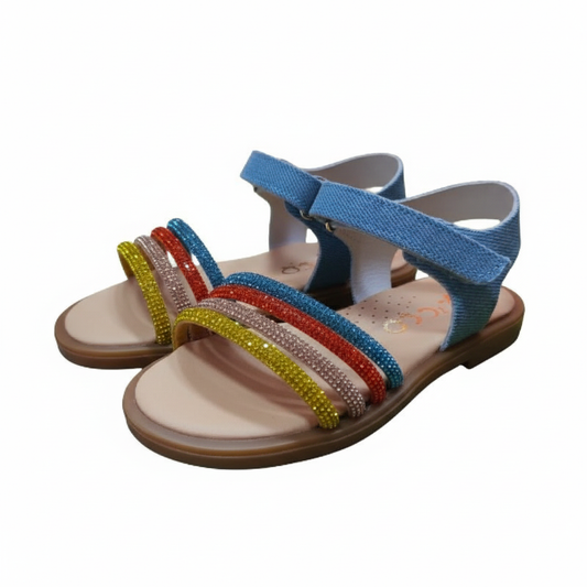 Ricco Ricco Ελληνικά Παιδικά Ανατομικά Πέδιλα για Κορίτσια Τζην Σιελ Πέδιλο Κορίτσι / Sandals Girl 45_bd89dfa7-bad0-412f-b6cb-020167d24825