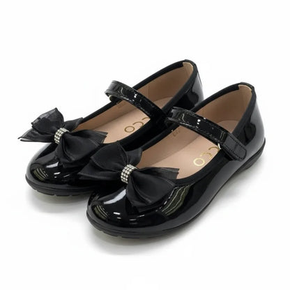 Ricco Ricco Παιδικές Δερμάτινες Μπαλαρίνες Χειροποίητες Ανατομικές για Κορίτσια Μαύρη Μπαρέτα/ Ballerina / Flat Shoes Girl 45_c46829ad-b1ee-4312-9792-9f7d8bc10e01