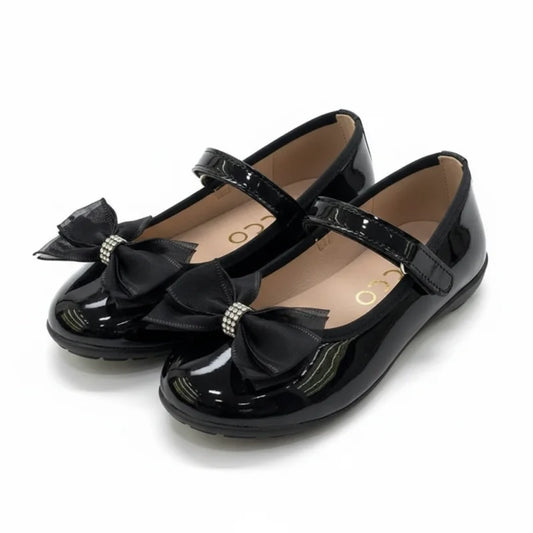 Ricco Ricco Παιδικές Δερμάτινες Μπαλαρίνες Χειροποίητες Ανατομικές για Κορίτσια Μαύρη Μπαρέτα/ Ballerina / Flat Shoes Girl 45_c46829ad-b1ee-4312-9792-9f7d8bc10e01