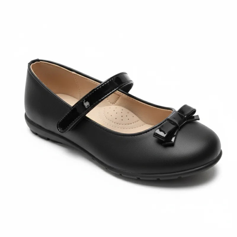 Ricco Ricco Mondo Παιδικές Μπαλαρίνες Ανατομικές με Σκρατς Ματ Μαύρο Μπαρέτα/ Ballerina / Flat Shoes Girl 45_cdcf25ad-2865-4f56-9a8f-c23677cda243