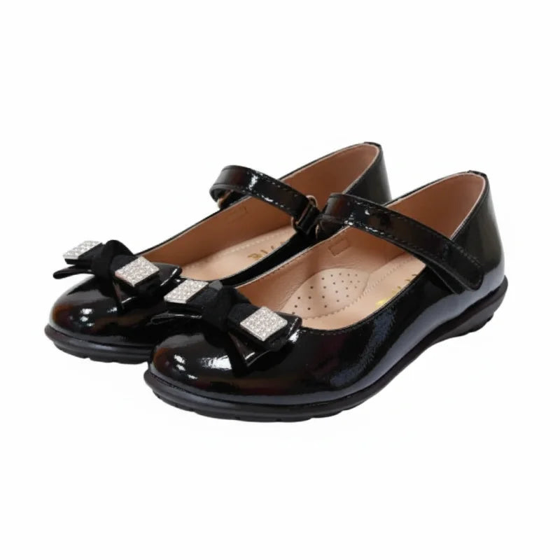 Ricco Ricco Παιδικές Ελληνικές Δερμάτινες Μπαλαρίνες Χειροποίητές Ανατομικές για Κορίτσια Μαύρη Μπαρέτα/ Ballerina / Flat Shoes Girl 45_d328974e-f00b-4c52-a6e9-05ab277f9734