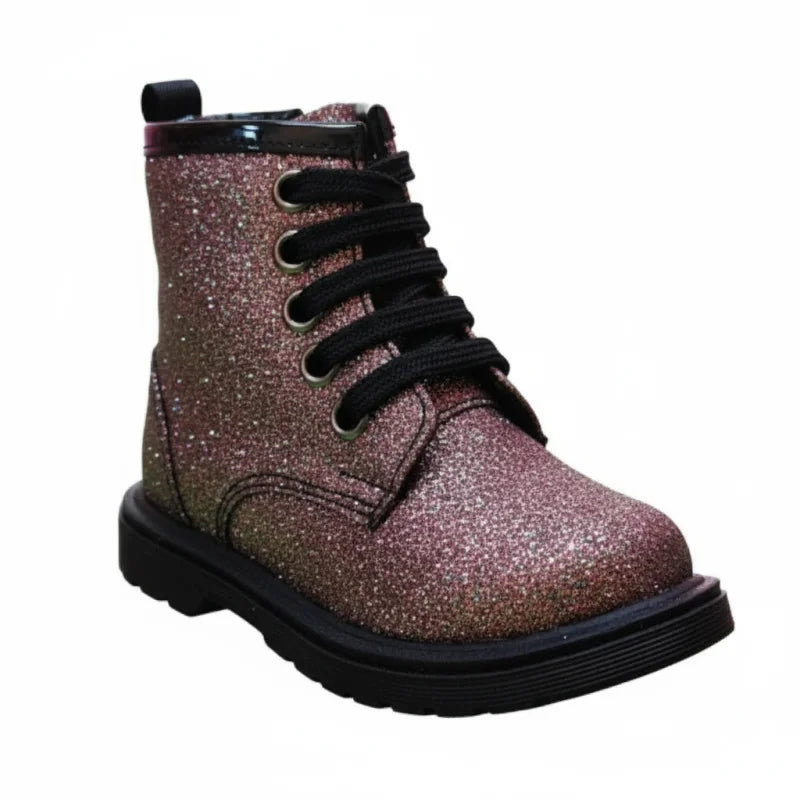 Ricco Ricco Mondo Ανατομικά Δερμάτινα Παιδικά Αρβυλάκια με Φερμουάρ Μουλτι Γκλιτερ Μποτάκι Κορίτσι / Boots Girl 45_d8b9ac14-c5f5-41cf-9ebc-9bd45fac5f87