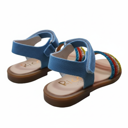 Ricco Ricco Ελληνικά Παιδικά Ανατομικά Πέδιλα για Κορίτσια Τζην Σιελ Πέδιλο Κορίτσι / Sandals Girl 45_d9c55fd8-b9e1-4b7a-ba64-5b3dada85fae