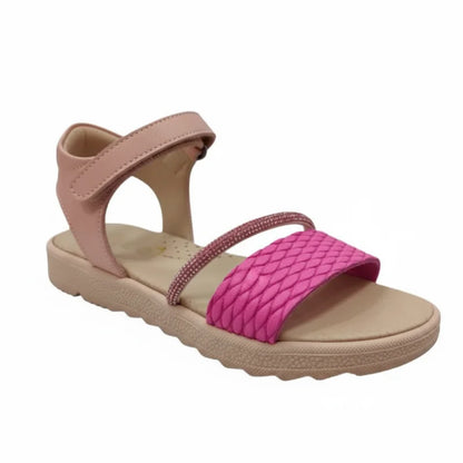 Ricco Ricco Παιδικά Ελληνικά Δερμάτινα Πέδιλα Χειροποίητα Ανατομικά για Κορίτσια Ροζ Φουξια Πέδιλο Κορίτσι / Sandals Girl 45_e142219f-53c6-42f1-a98c-1dffe32fdbc4