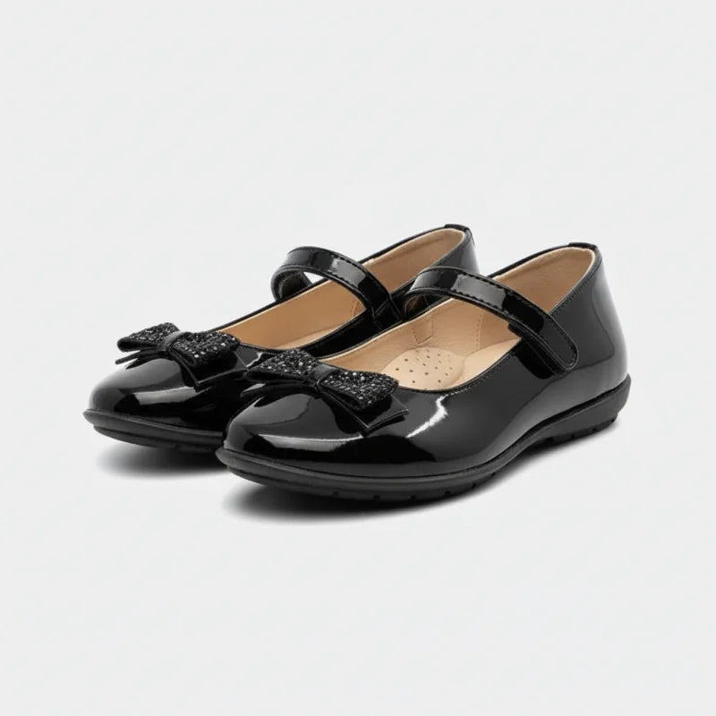 Ricco Ricco Παιδικές Ελληνικές Δερμάτινες Μπαλαρίνες Χειροποίητες Ανατομικές για Κορίτσια Μαύρη Μπαρέτα/ Ballerina / Flat Shoes Girl 45_ea228e09-fd97-4b07-a848-073eba39b128