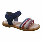 Ricco Ricco Δερμάτινο Ανατομικό Πέδιλο για Κορίτσια Τζην Μπλε Πέδιλο Κορίτσι / Sandals Girl 45_eb004254-2233-4da4-89e1-bd763ffb041d