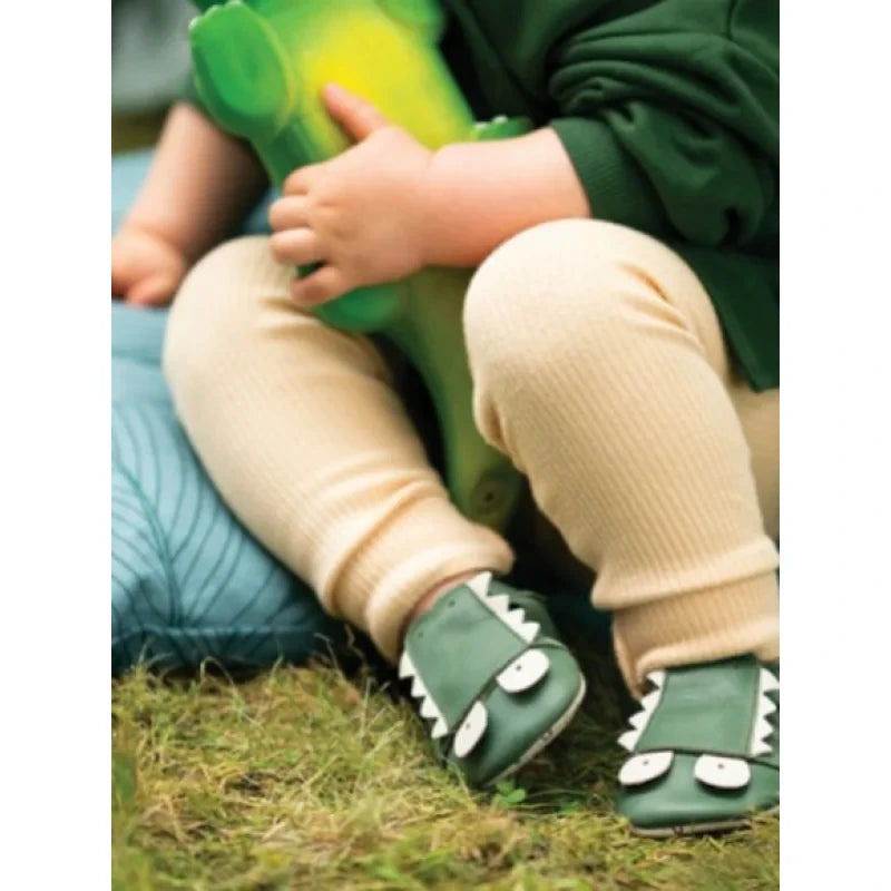 Bobux Câlins anatomiques en cuir pour bébé garçon Vert