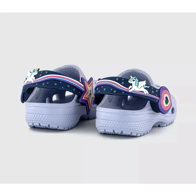 Crocs Crocs 211892-5BO Παιδικά Σαμπό Classic I Am Unicorn Light Up Θαλάσσης Κορίτσι / Beachwear Girl 5430889121_bk1