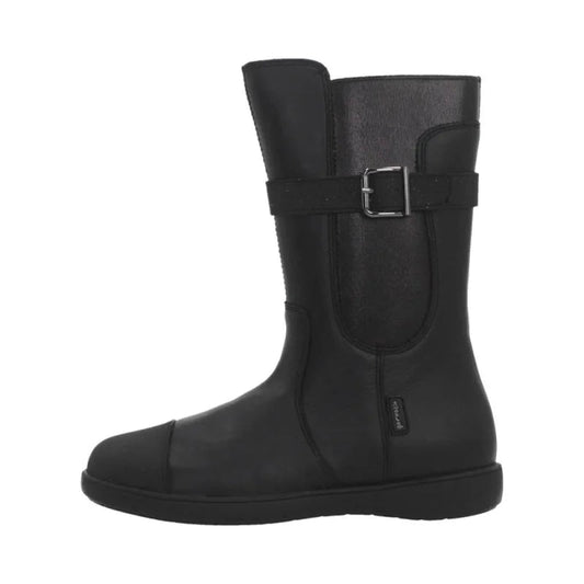 Garvalin Garvalin Παιδική Δερμάτινη Μπότα Ψηλή με Φερμουάρ Για Κορίτσια Μαύρη Μποτάκι Κορίτσι / Boots Girl 591134-large_default