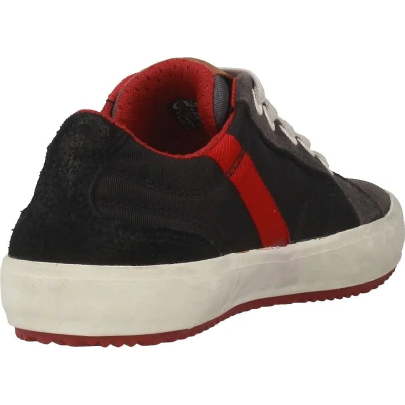 Geox Geox Alonisso Παιδικά Δερμάτινα Sneakers με Κορδόνι για Αγόρια Μαύρα Sneaker Αγόρι / Sneaker Boys 61Ev4V0lyuL._AC_SY695