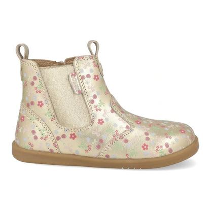 Bobux Bobux Ανατομικά Δερμάτινα Μποτάκια Jodhpur για Κορίτσια - Χρυσά με Λουλουδάκια Μποτάκι Κορίτσι / Boots Girl 64146-1_bq10013f11le-kotnikove-boty-bobux-jodhpur-gold-multi-2